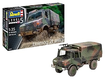 【中古】ドイツレベル(Revell) 1/35 ドイツ軍 ウニモグ(2t milgl) プラモデル 03337 成型色