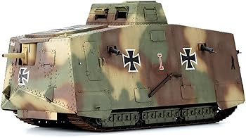 【中古】【未使用】GSI クレオス(GSI Creos) モンモデル 1/35 ドイツ軍 A7V 戦車 クルップ型 レジン製エンジン付 限定版 プラモデル MTS-017S 成型色