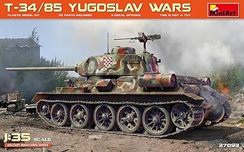 【中古】ミニアート 1/35 ユーゴスラビア紛争 クロアチア陸軍 T-34/85 プラモデル MA37093
