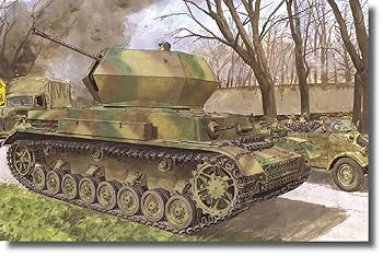 【中古】【未使用】プラッツ ドラゴン 1/35 WW2 ドイツ IV号対空戦車 オストヴィント マジックトラック/アルミ砲身/3Dプリントパーツ付属 豪華キット プラモデル DR