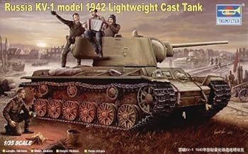 【中古】トランペッター 1/35 ソビエト軍 KV-1重戦車 1942 重装甲砲塔 プラモデル