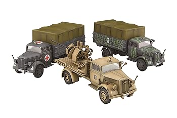 【中古】フジミ模型 1/72 ミリタリーシリーズ No.21 ドイツ軍 3tトラック(迷彩塗装/救護車/対空機銃搭載) プラモデル ML21