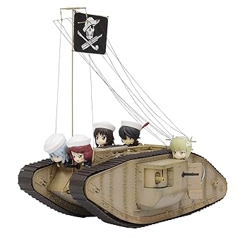 【中古】【未使用】プラッツ ガールズ&パンツァー最終章 Mk.IV戦車 大洗女子学園 サメさんチーム ぷちサメさんチーム付き特別版 1/32スケール プラモデル GP-58|AJIMURA-SHOP