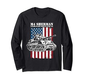 【中古】【未使用】M4中戦車 シャーマン 長袖Tシャツ