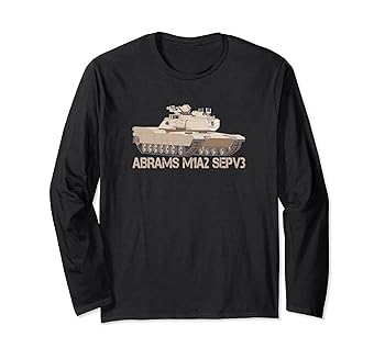 【中古】【未使用】エイブラムス M1A2 SEPV3 メインバトルタンク 長袖Tシャツ