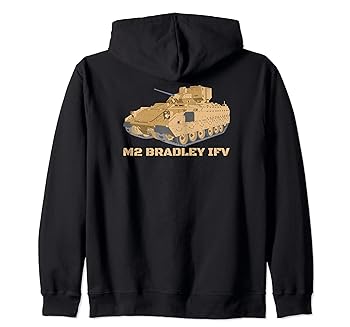 【中古】【未使用】M2 Bradley IFV アメリカ歩兵戦闘車両 ジップパーカー
