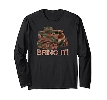【中古】【未使用】ボブセンプル第二次世界大戦戦車面白い第二次世界大戦最悪の戦車ミームのことわざ 長袖Tシャツ