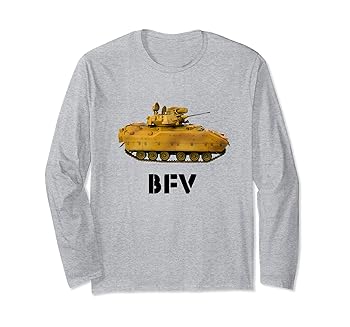 【中古】【未使用】ブラッドリー戦闘車両-BFV戦車 長袖Tシャツ