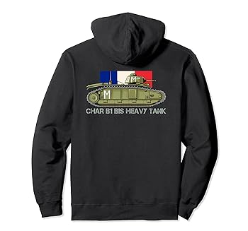 【中古】シャルB1からフランス重戦車へ WW2戦車旗 パーカー