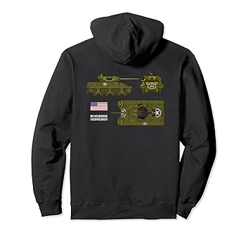 【中古】【未使用】M10 駆逐戦車 WW2 陸軍戦車図 パーカー