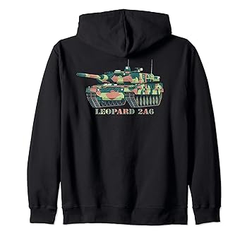 【中古】Leopard 2A6 ドイツメインバトルタンク図 ジップパーカー｜AJIMURA-SHOP