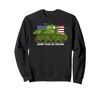 【中古】Light Tank M3 Stuart 第二次世界大戦車 アメリカ国旗 トレーナー｜AJIMURA-SHOP