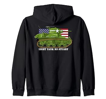 【中古】Light Tank M3 Stuart 第二次世界大戦車 アメリカ国旗 ジップパーカー 8,390円