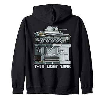 【中古】T-70 ソビエト軽戦車 ロシア WW2 戦車図鑑 ジップパーカー