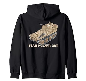 【中古】Flakpanzer 38 t German Army WW2 Anti Aircraft Tanks Diagram ジップパーカー
