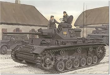 【中古】【未使用】プラッツ ドラゴン 1/35 WW2 ドイツ III号指揮戦車 K型 マジックトラック/アルミ砲身/金属製発煙弾発射機＆発煙弾付属 豪華仕様 プラモデル DR68