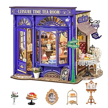 【中古】ROBOTIME ミニチュアハウス ドールハウス キット DIY 手作り 組み立て モデルハウス 木製パズル ウッドクラフト インテリア飾り 暇つぶし 癒しの