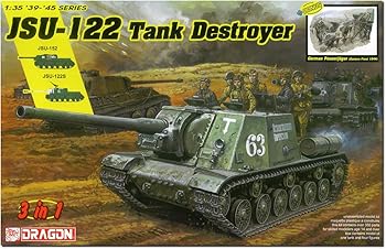 【中古】プラッツ(PLATZ) ドラゴン 1/35 WW2 ソビエト JSU-122 vs ドイツ 対戦車兵 プラモデル DR6787 (戦車)