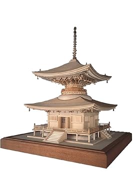 【中古】ウッディジョー 1/50 石山寺 多宝塔 木製模型 組立キット｜AJIMURA-SHOP