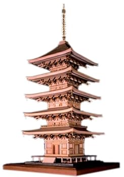 【中古】ウッディジョー 1/75 瑠璃光寺 五重塔 木製模型 組立キット|AJIMURA-SHOP