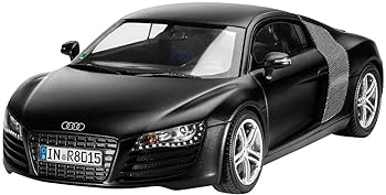 【中古】ドイツレベル 1/24 アウディ R8 マットブラック 07057 プラモデル|AJIMURA-SHOP