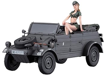 【中古】【未使用】ハセガワ 1/24 Pkw.K1 キューベルワーゲン 82型 w/ブロンドガールズフィギュア プラモデル SP453｜AJIMURA-SHOP