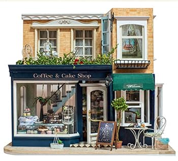 【中古】(ｔ-FREAK)ドールハウス 手作りキットセットミニチュア 欧州旅行日記 パリの街角 cafe in Hallstatt