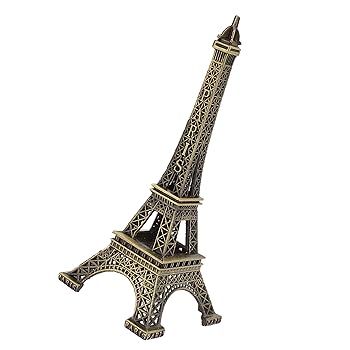 【中古】【未使用】ACROPIX フランスエッフェル塔像模型 ヴィンテージスタイル 高さ13cm ブロンズトーン 1個