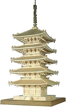 【中古】ウッディジョー 1/75 興福寺 五重塔 木製模型 組み立てキット (建物)|AJIMURA-SHOP