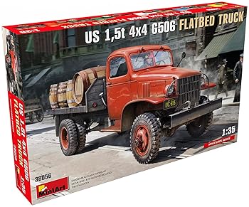 【中古】ミニアート 1/35 アメリカ 1.5t 4x4 G506 フラットベッドトラック プラモデル MA38056 成型色