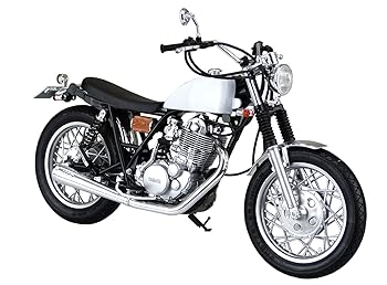 【中古】【未使用】青島文化教材社(AOSHIMA) 1/12 ザ・バイクシリーズ ヤマハ 1JR SR400S リミテッドエディション 1995 カスタムパーツ付 プラモデル 成型色 56