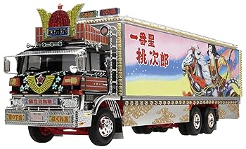 【中古】青島文化教材社(AOSHIMA) 1/32 トラック野郎シリーズ No.4 一番星 男一匹桃次郎 プラモデル