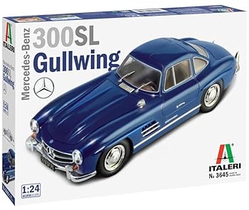 【中古】【未使用】プラッツ イタレリ 1/24 メルセデス・ベンツ 300SL ガルウイング 日本語説明書付 プラモデル IT3645