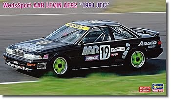 【中古】【未使用】ハセガワ 1/24 ウェッズスポーツ AAR レビン AE92 1991 JTC プラモデル 20702