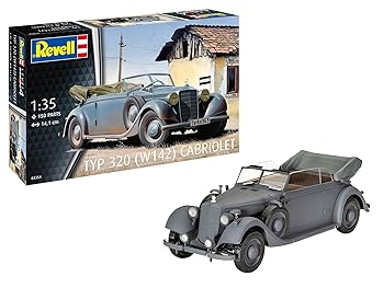 【中古】ドイツレベル 1/35 ドイツ タイプ320(W142) カブリオレ プラモデル 03354 (自動車)|AJIMURA-SHOP