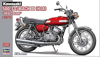 【中古】【未使用】ハセガワ(Hasegawa) 1/12 カワサキ 500-SS/MACH III (H1A) レッドカラー プラモデル 21775 (オートバイ)