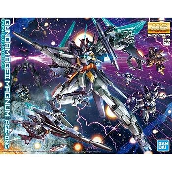 【中古】MG ガンダムビルドダイバーズ ガンダムAGEIIマグナム 1/100スケール 色分け済みプラモデル