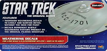 【中古】ポーラライツ 1/350 スタートレック 宇宙大作戦 U.S.S.エンタープライズ NCC-1701用 ウェザリングデカール