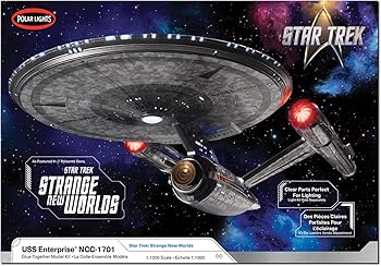 【中古】ポーラライツ スタートレック:ストレンジ・ニュー・ワールド U.S.S.エンタープライズ 1/1000スケール プラモデル POL999 (宇宙船)|AJIMURA-SHOP