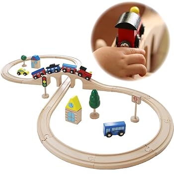 【中古】木製手あそびのだいわ 列車軌跡仕掛ける判定基準［24天下太平］ 8の字仕掛ける 繋ぎ方３お定まり 御坊っちゃん 路面電車 ミニカー 乗物 軌跡仕掛ける 線