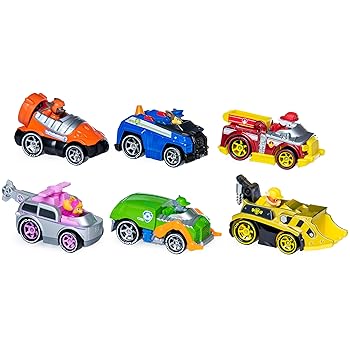 【中古】Paw Patrol, True Metal Classic Gift Pack of 6 Collectible DIE-CAST Vehicles, 1: 55 Scale