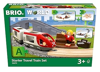 【中古】【未当て嵌める】BRIO (ブリオ) 旅行トレイン クランク仕掛ける 36079 客体馬齢３歳～ 【手あそび 手あそび 木製手あそび 木製軌跡 軌跡仕掛ける 差し上げ物（