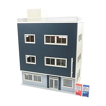 【中古】さんけい 情景シリーズ 1/80 ビル-6 ペーパークラフト MK05-57