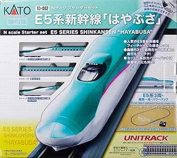 【中古】【未使用】KATO Nゲージ スターターセット E5系新幹線 「はやぶさ」 10-002 鉄道模型 入門セット