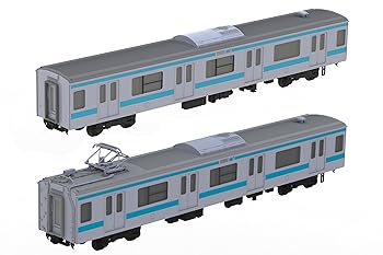 【中古】PLUM Plakit-Extra 1/80 JR東日本209系 直流電車タイプ 京浜東北色 モハ209・モハ208 ディスプレイモデル 未塗装プラキット PP178