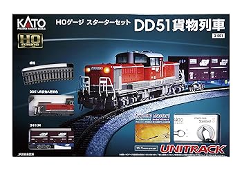 【中古】KATO HOゲージ スターターセット DD51貨物列車 3-001 鉄道模型入門セット|AJIMURA-SHOP