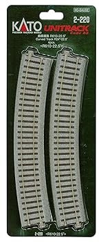 【中古】【未使用】KATO HOゲージ 曲線線路 R610-22.5° 4本入 2-220 鉄道模型用品