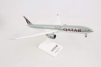 【中古】Daron Qatar Skymarks 777-9 1/200 ギア&ディスプレイスタンド付き SKR1014｜AJIMURA-SHOP