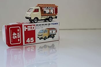 【中古】【未使用】絶版トミカ No.45 スズキ キャリｨ ラーメン屋 中国製 青トミー クレイジーミニカーサークル ケース付き アマゾン倉庫発送