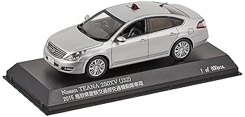 【中古】RAI\u0027S 1/43 ニッサン ティアナ 250XV (J32) 2015 鳥取県お巡りさん付き合い部付き合い画策隊鉄道車両 (面形 銀) 成し遂げる品
